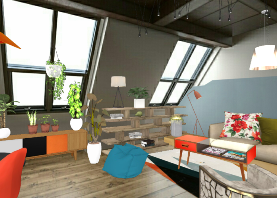 The orange attic Design Rendering