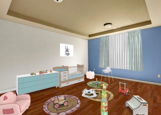 chambre enfants Design Rendering