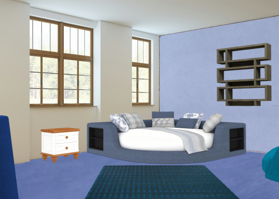 Blue and white Design Rendering