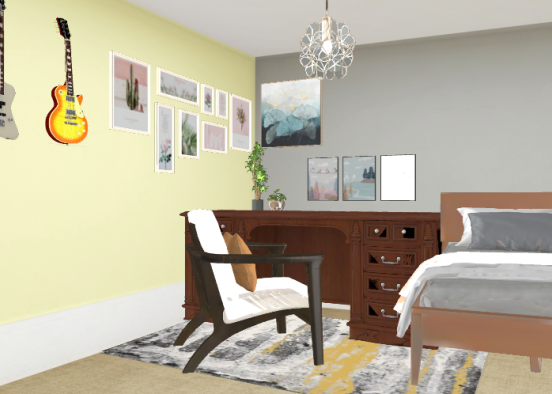 What I want my room to look like Design Rendering