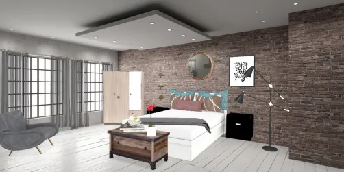 Modern brick room