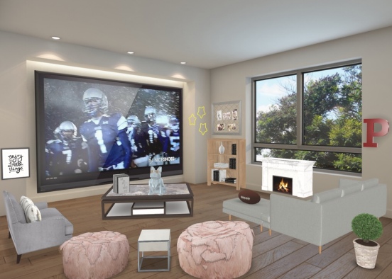 home theater  Design Rendering
