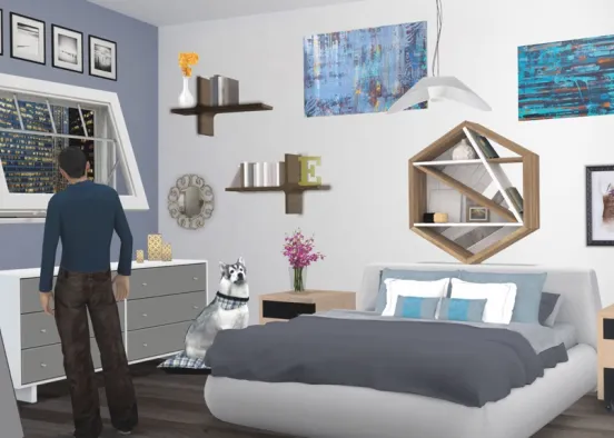 Comfy Bedroom 🔹🔷🔹 Design Rendering