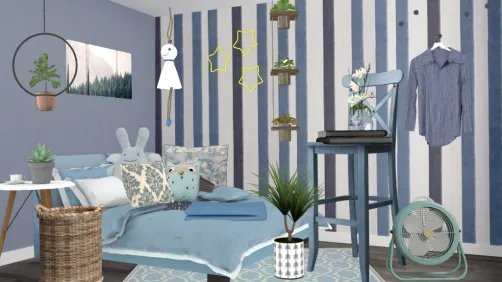 Blue kids room