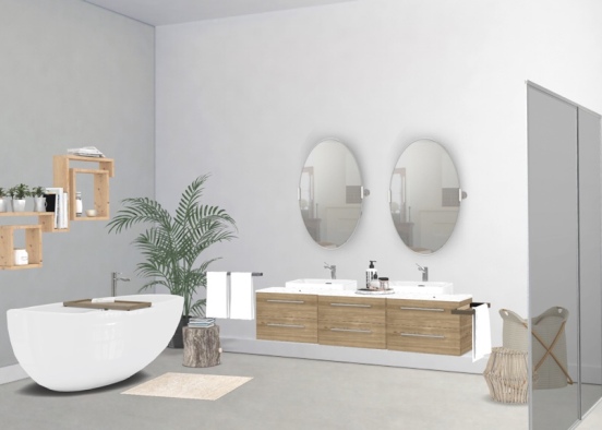 bathroom idea without light Design Rendering