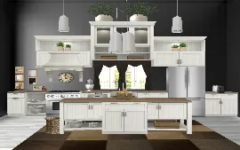 Huge kitchen Design Rendering