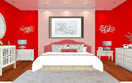 Coral and grey Design Rendering
