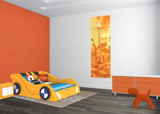 orange room Design Rendering