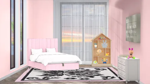 Girly Toddler Bedroom 