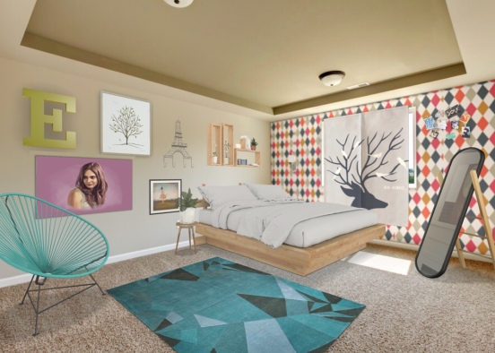 ember saline’s bedroom Design Rendering