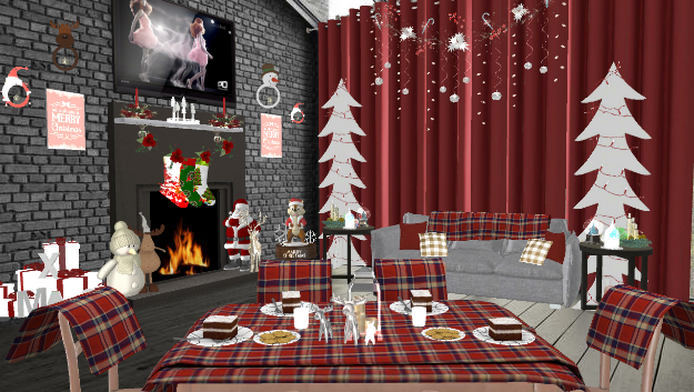 Christmas Dinning Room Design Rendering