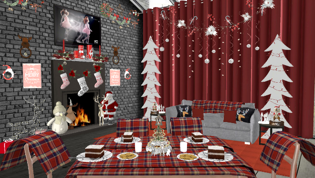 Christmas Dinning room Design Rendering