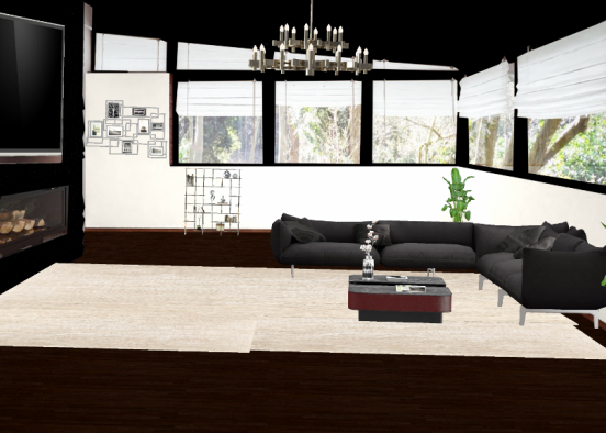 DREAM HOUSE (Living room) Design Rendering