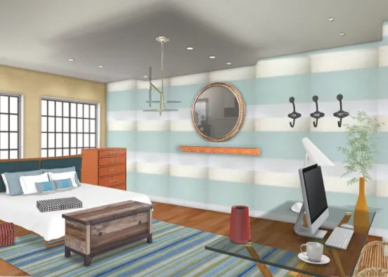 Niki Demar inspired bedroom Design Rendering