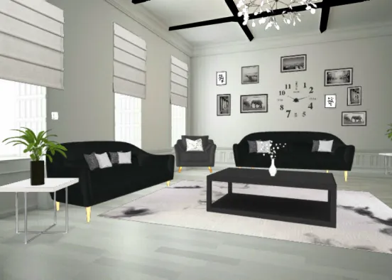 Gorgeous living room Design Rendering