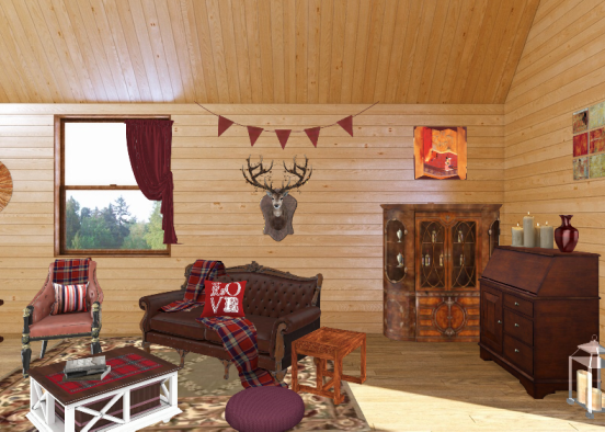Autumn cabin Design Rendering