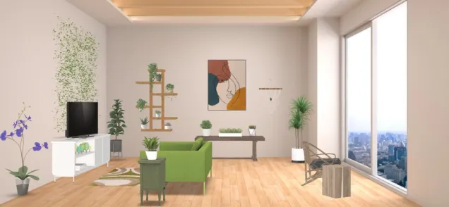 Plant room and living room