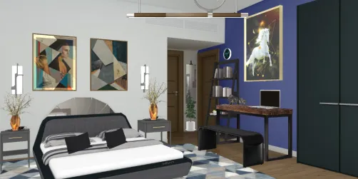 Quarto masculino 💙💙