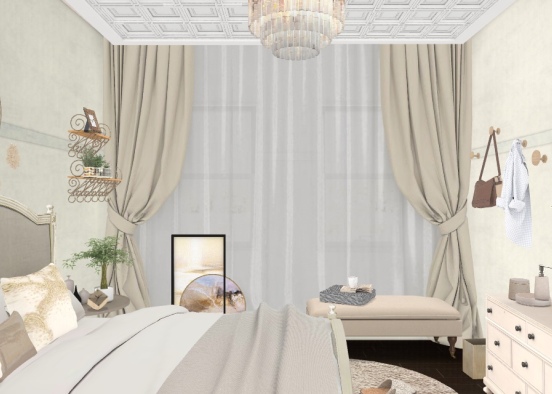 Relaxing bedroom  Design Rendering