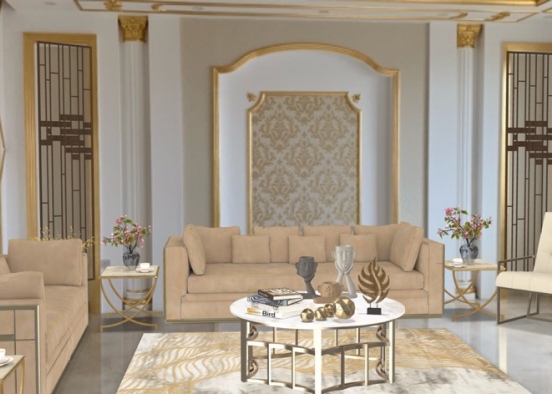 Living room (: Design Rendering