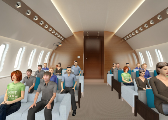 Avion cabine de Maxime Design Rendering