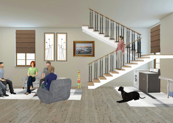 Average living room Design Rendering