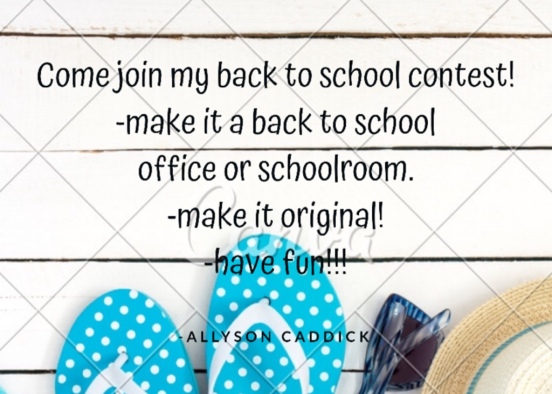Join My Back to School Contest! Design Rendering