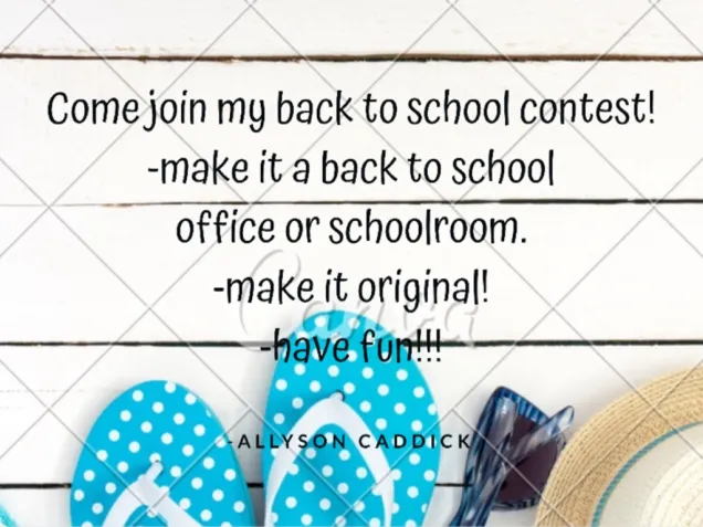 Join My Back to School Contest!