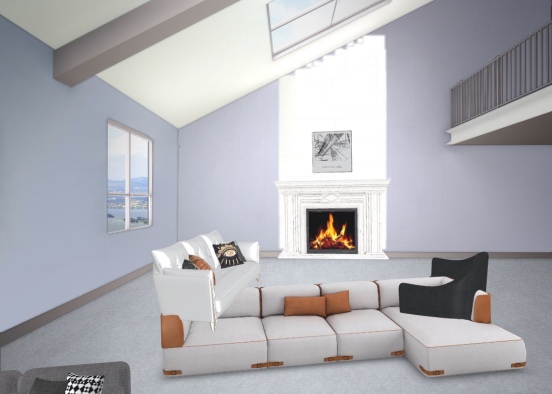 ideal living room Design Rendering