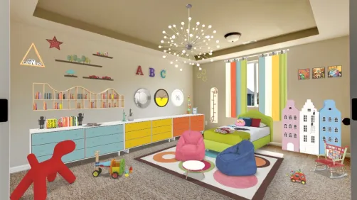 Colourful Kids Bedroom 