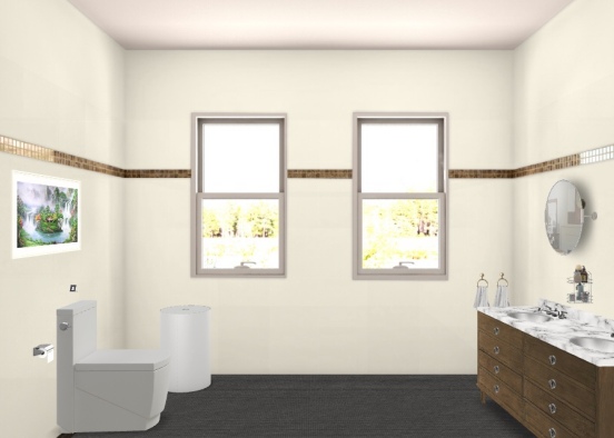 Wash Room  Design Rendering