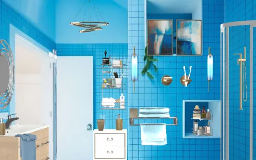 Bain bleu 