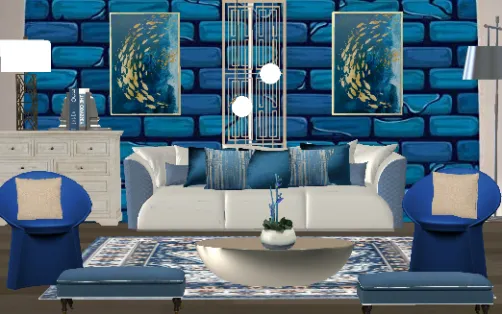 Mur bleu 