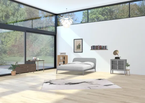 aesthetic bedroom  Design Rendering
