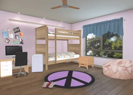 cute girls room by gclark Design Rendering
