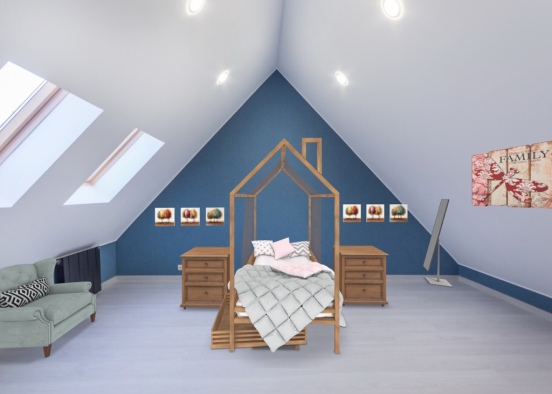My dream bed room Design Rendering