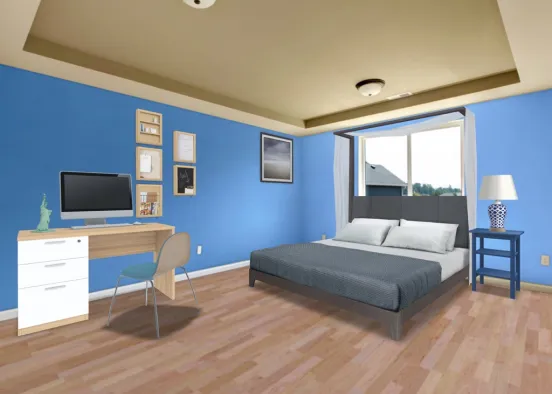 another blue bedroom :p Design Rendering