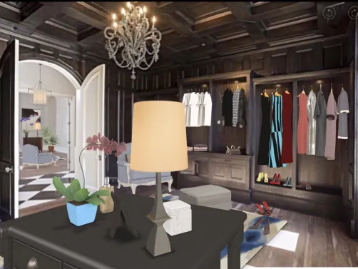 Large walk-in closet