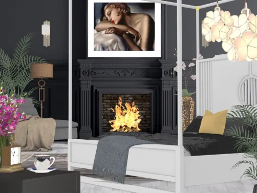 Art Deco Bedroom - The Woman
