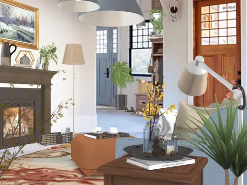 Craftsman style architecture- Living Room
