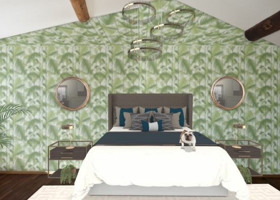 Tropical Escape Bedroom Design Rendering