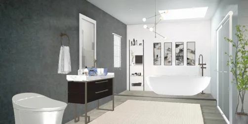 Modern Suite Bathroom.