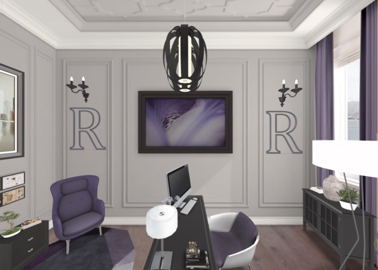 purple office Design Rendering