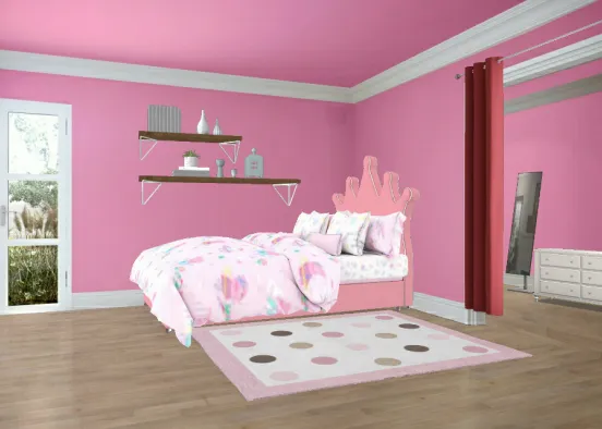 Milen's room 🍰♥️♥️♥️pink room Design Rendering