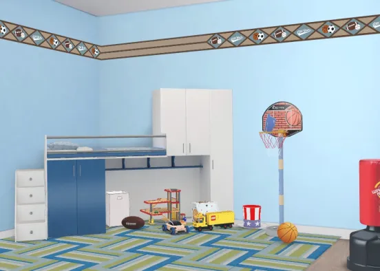 Little Boy's Room Design Rendering