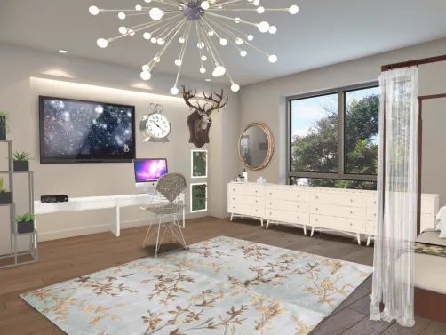 modern bed room