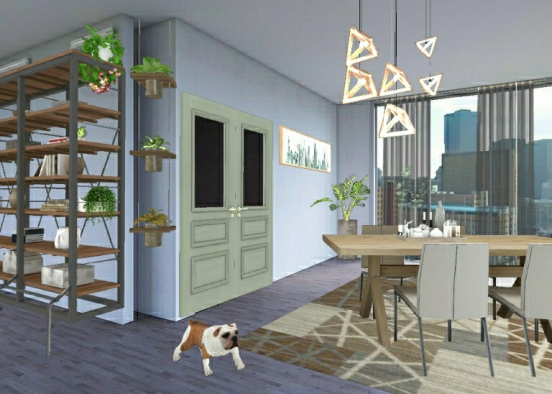 A dog in new York ❤❤ Design Rendering