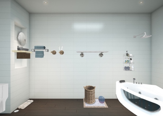 Tub bathroom  Design Rendering