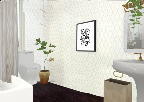 Planning out our very small bathroom  Design Rendering