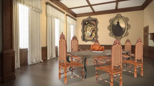 old fashion dinning room